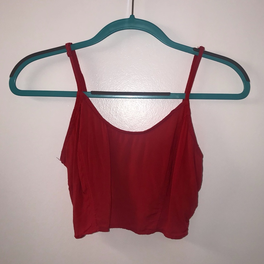 Urban Outfitters Red Crop Top